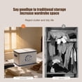 thumbnail image 4 of Caja de almacenamiento, bolsa organizadora de edredones y ropa, plegable, de gran capacidad, para el hogar, organizador de prendas de tela, caja de almacenamiento, bolsa de almacenamiento de tela, 4 of 7