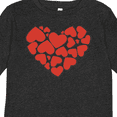 thumbnail image 4 of Inktastic Love, Hearts, Red Hearts, Valentine's Day Girls Long Sleeve Toddler T-Shirt, 4 of 5