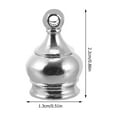thumbnail image 2 of Raindrops 4pcs Lamp Toppers Screw on Decorative Zinc Alloy Finials for Lighting, 2 of 7