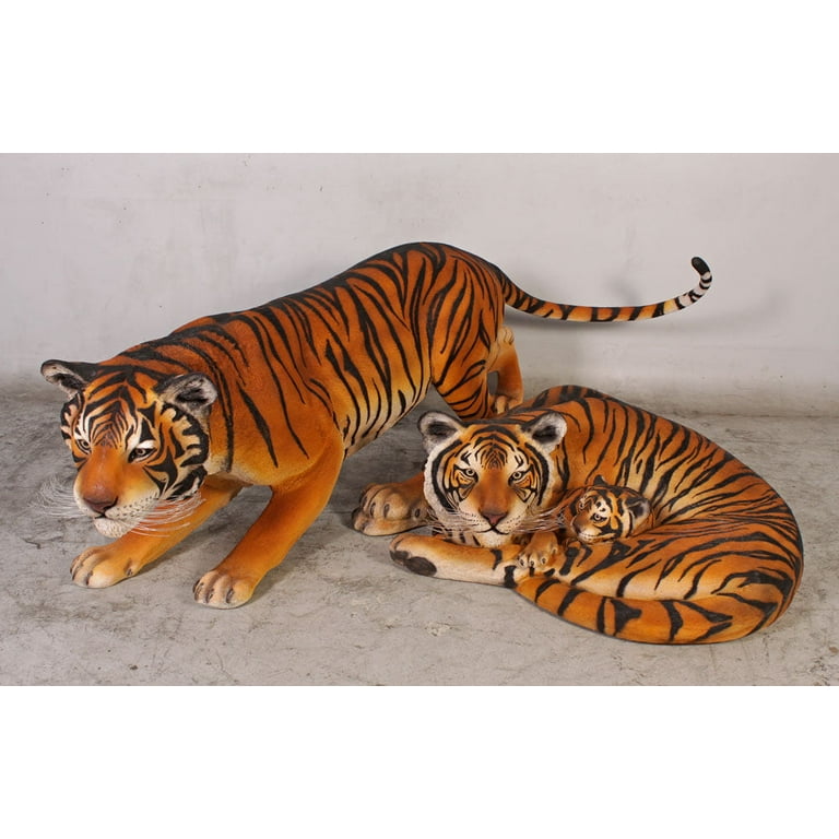 Full Size Life Like Bengal Tiger Statue — AllSculptures