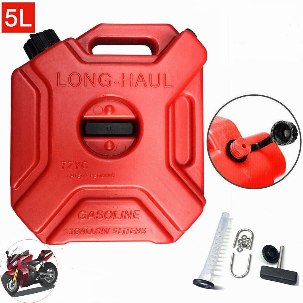 YILIKISS 5 Liters Portable Fuel Tank Multipurpose Car Motorcycle Petrol Tank Heavy Duty Storage Container Household Supplies