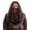 Brown, variant on VZQI Long Curly Wig and Beard Set for Adults, Wizard Santa Costume Wig for Halloween Cosplay Party