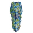 thumbnail image 7 of XYZCANDO Tropical Leaves Kaftan Dresses for Women Plus Size Bathing Suit Cover up Caftan Maxi Beach Dresses Flowy Swim Cover Up Plus Size Beachwear Vacation Outfits Resort Wear, 7 of 7