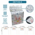 thumbnail image 6 of Easter Table Runner 120 Inches, Spring Rabbits Ears Feet Floral Blue Lattice Bed Runner Dresser Scarves Tabletop for Indoor Outdoor Parties/Ceremony/Banquet, 13"x 120", 6 of 8