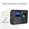 thumbnail image 2 of 2.4inches TFT LCD Screen Fingerprint Time Clock Attendance Machine Recorder EU 100-240V Plug, 2 of 5