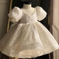 thumbnail image 2 of Vestido de princesa para niña, vestido de lentejuelas blancas, vestido de bebé, vestido de cumpleaños para niña, vestido de princesa, 2 of 6