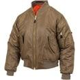 thumbnail image 1 of Rothco MA-1 Flight Jacket, Coyote Brown, S, 1 of 4