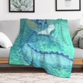 thumbnail image 2 of Pokemon Eevee Vaporeon Throw Blanket Cute Flannel for Boys Girls Men Women, 2 of 7