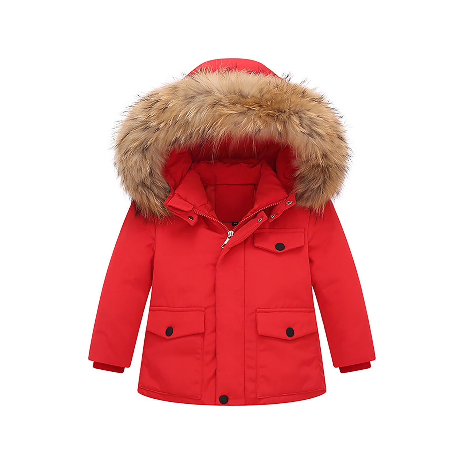 Habit de neige en similifourrure à motif Funky Lamas pour fille, deux pièces
