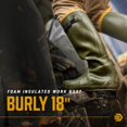 thumbnail image 2 of Botas de trabajo LaCrosse Burly de 18 pulgadas a prueba de agua para hombre, color verde, 2 of 6