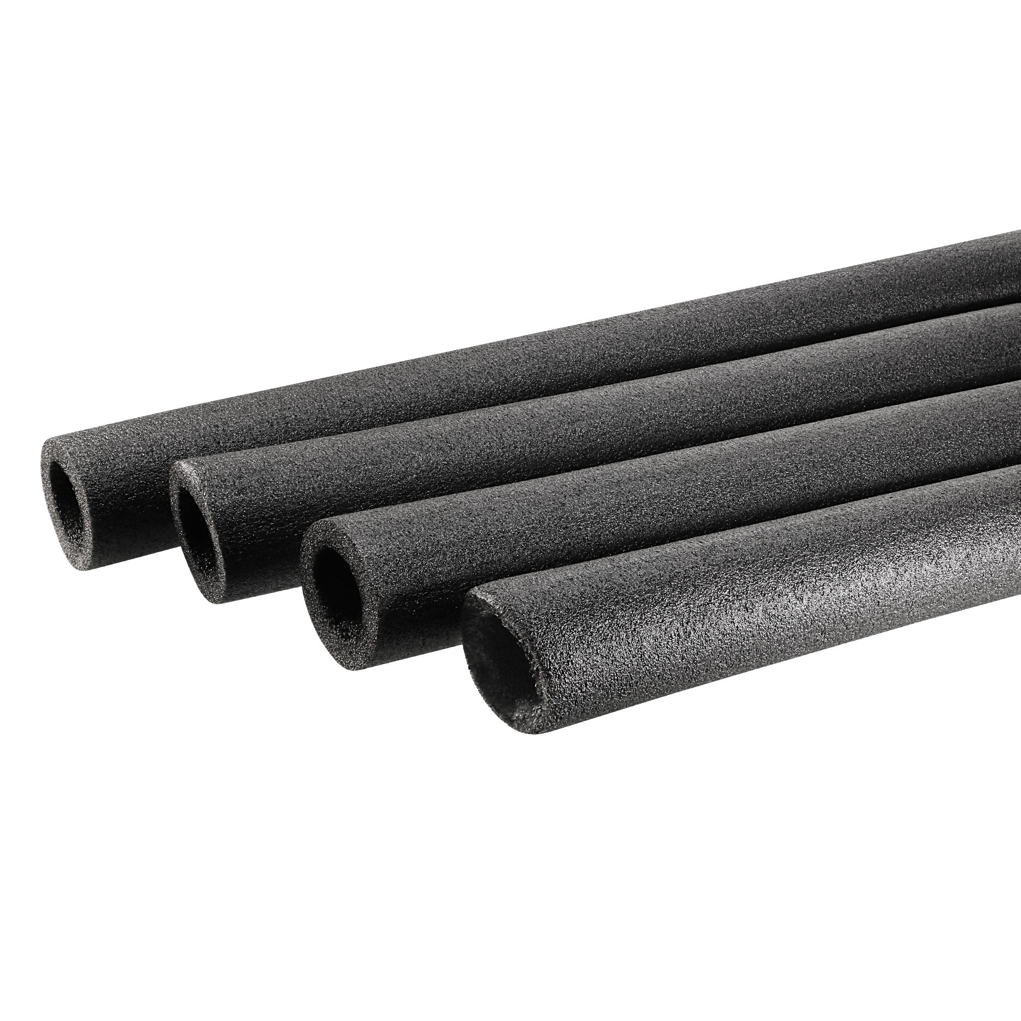 Uxcell Foam Tube Sponge Protective Sleeve Heat Preservation Black Sleeve 30mm 1 2 Inch Id For Pipe Insulation 2 Pack