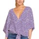 thumbnail image 1 of Moda Mujer Causal V-Cuello Impresión Blusa 3/4 Manga Bandag Camiseta Verano Tops Fridja  czfsfas4475, 1 of 8