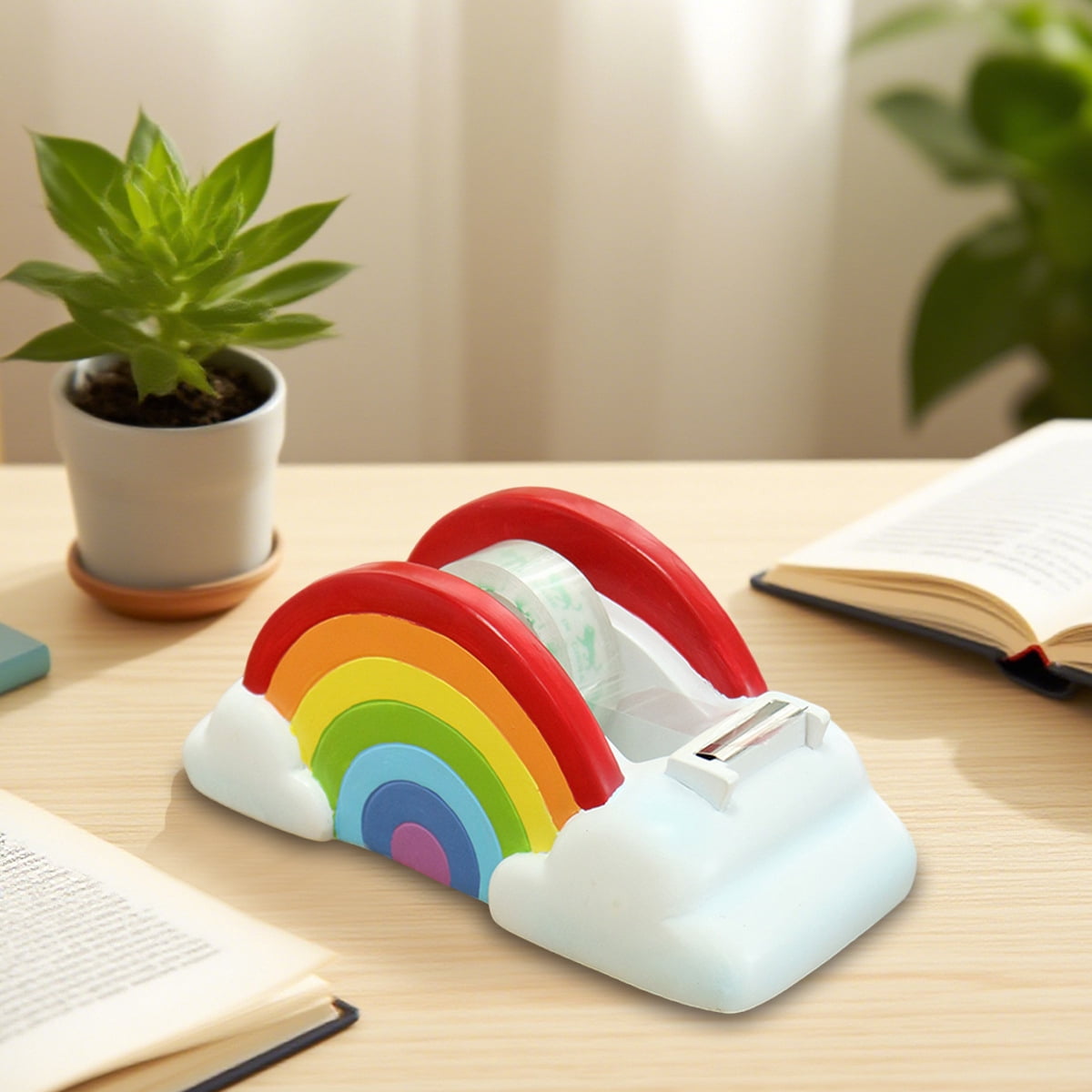 Novelty Tape Cutter Office Supplies,Resin Cartoon Animal Tape Dispenser Home Office Desk Accessories,Funny Stationery Gift Idea