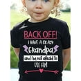 thumbnail image 1 of Casual Outings] Playful Girls' Slogan T-Shirt - "I Have a Crazy Grandpa" Funny Print, Soft Polyester, Short Sleeve, Round Neck, Machine Washable - Perfect for Spring/Summer/Fall Casual Outfits,, 1 of 4