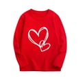 thumbnail image 2 of Avtoify Boys Long Sleeve Shirts Fashion Girl and Boy' Valentine's Day Casual Children Long Sleeve Printing, 2 of 6