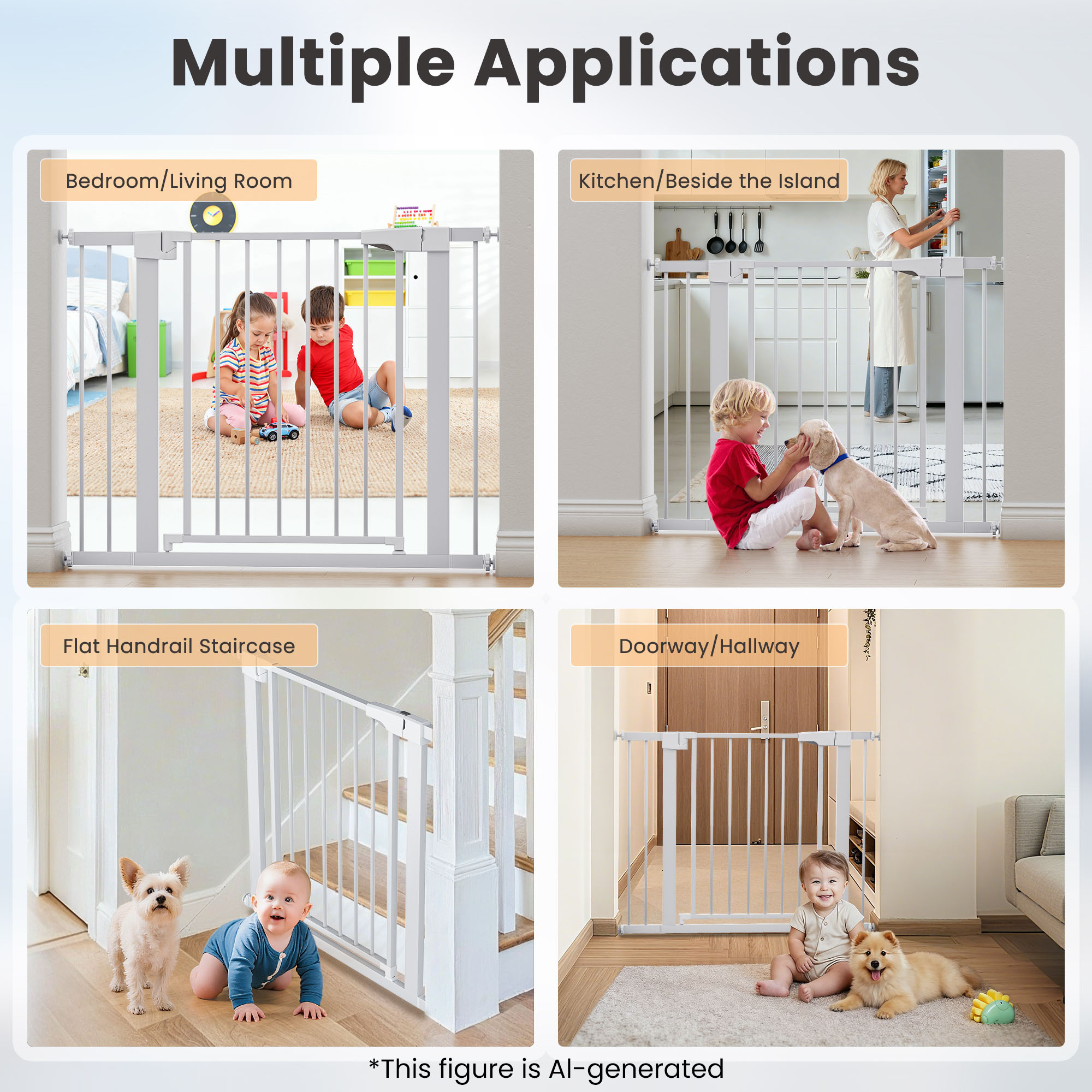 Naipo Baby Safety Gate, Adjustable 29-40 Inches photo 8