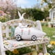 thumbnail image 5 of Adorno de resina de conejo de PascuaCarrot Car • Decoración de Pascua en el escritorio • Figurita blanca naranja 6,3x7,87x3,15 in • Decoración de estantería para coches domésticos, 5 of 7