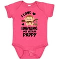 thumbnail image 3 of Inktastic Monkey I Love Hanging out with My Pappy Boys or Girls Baby Bodysuit, 3 of 5