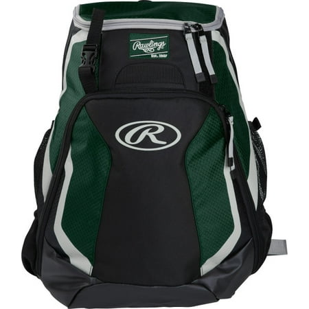 Rawlings R500 Baseball Bat Backpack, Dark Green (Best Baseball Bats For Kids)