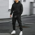 thumbnail image 5 of Hearthz Mens Sweatsuits 2 Piece Set Hoodie and Sweatpants Set for Men 2025 Casual Winter Men Sweatsuit, 5 of 5