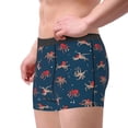 thumbnail image 5 of Salouo Octopus Sea Life Print Men's Boxer Briefs,Breathable Underwear Elastic Waistband Briefs for Men -X-Large, 5 of 8