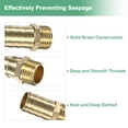 thumbnail image 2 of Uxcell 4-Pack Brass Hose Barb Fittings, 12mm x G1/4 Male Couple Hose Connector with Stainless Steel Hose Clamp &  Tape, 2 of 7