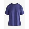thumbnail image 6 of Joyspun Women's Sleep Tee with Short Sleeves, Sizes XS-3X, 6 of 6