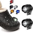 thumbnail image 1 of luces LED para zapatos Croc (color negro), faros delanteros para Croc, luces pequeñas, 2 luces LED divertidas para zapatos Croc, luces LED pequeñas para adultos y niños Crocs, 1 of 5