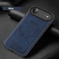 thumbnail image 4 of Shockproof Case Designed for iPhone Air 2025 6.5 inch Leather Magnetic Rugged Compatible with MagSafe Slim Phone Cover for iPhone 17 Air (Blue), 4 of 6