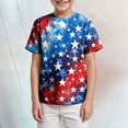 thumbnail image 2 of Gubotare 4th of July Tshirt for Kids Baby Boy 4th of July Short Sleeve Tee Shirt Fourth of July Summer Clothes 3T 4T (Blue,3-4 Years), 2 of 5