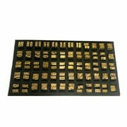 Sufanic 120Pcs Hot Stamp Copper Letters Thermal Ribbon Printing Font,2*3*15mm