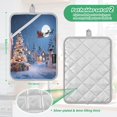 thumbnail image 3 of 2 Pack Pot Holders for Kitchen Heat Resistant Hot Pads Sets for Cooking Baking Christmas Night Scene, 3 of 7