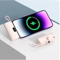 thumbnail image 1 of Mini Power Bank 3000mAh avec Câble Portable Adapté pour Charge IOS Android, 1 of 6