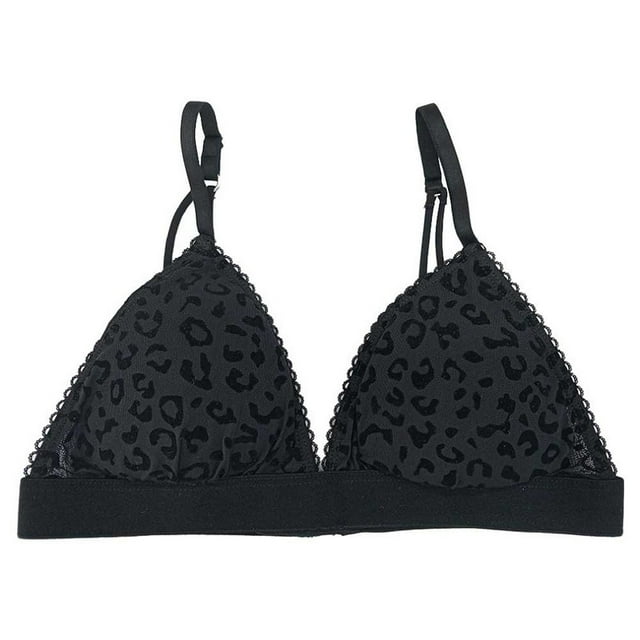 Bralette Secret Treasures para Dama, Mesh, Tirante Ajustable, Negro Talla G