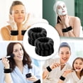 thumbnail image 5 of 4 Pairs Women's Microfiber Wrist Wash Bands, Absorbent Wristbands Wrist Sweatband for Girls Prevent Water from Spilling Down Your Arms, 5 of 5
