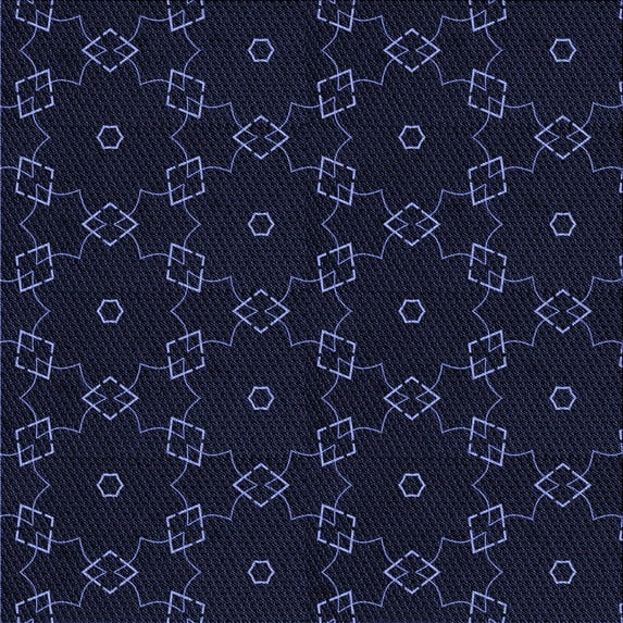 Ahgly Company Machine Washable Indoor Square Transitional Night Black Area Rugs, 4' Square