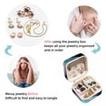 thumbnail image 4 of Jellyfish Travel Portable Square Earring Organizer with Necklace Holder - Jewelry Box, Display Case - Store Rings, Earrings, Necklaces, Bracelets - Suitable for Girls and Women, 4 of 6