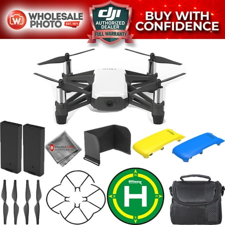 DJI Tello Quadcopter by Ryze Tech W/ Snap-On Covers 2 Battery Pro (Best Items For Ryze)