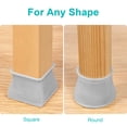 thumbnail image 3 of Liwarace 4Pcs Silicone Table Chair Leg Non-slip Protective Cover, 3 of 6
