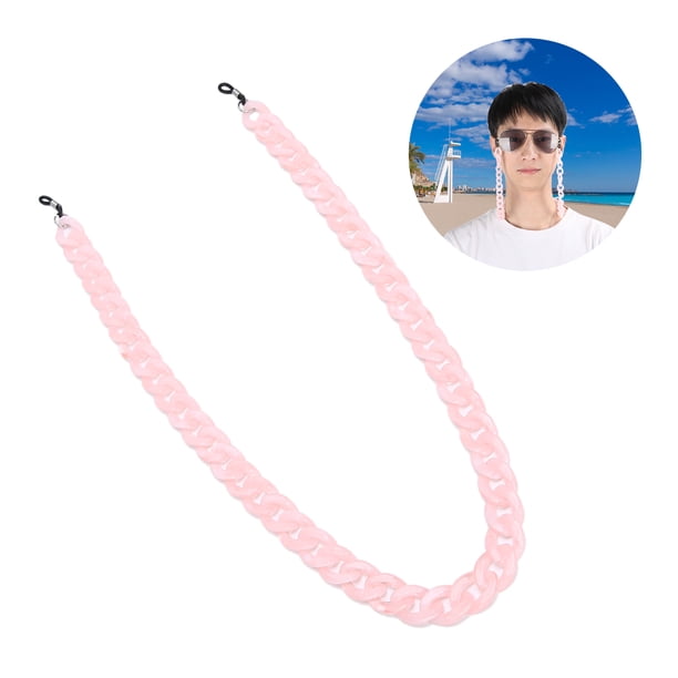 Cadena De Anteojos Acrílico Antideslizante Gafas De Sol Soporte Para Gafas De Lectura Cordón Con Junta Elástica De Silicona Para Hombres Mujeres Niños