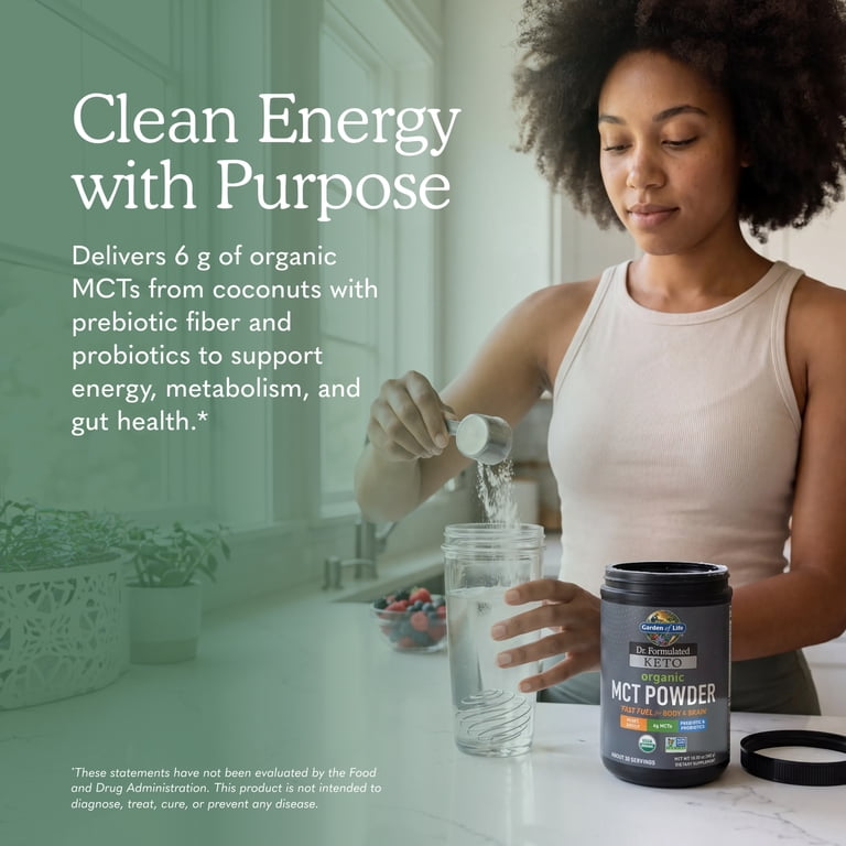 Garden of Life, Dr. Formulated Keto Organic MCT Powder, 30ct Jar
