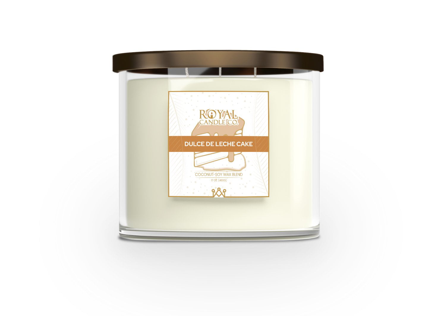DW Home Richly Scented Elegantly Fragranced Small Candle Golden Vanilla 3.8oz