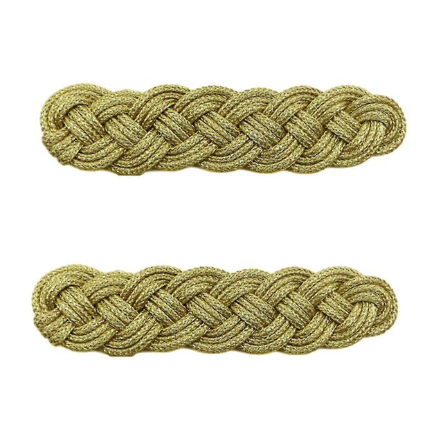 Hand Weaving Chinese Cheongsam Knot Button Closure Ribbon Gold Wire Fastener Hanfu Tang Shirt Suit DIY Sewing Craft
