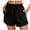 Black, variant on Sngxgn Womens Summer Shorts Casual Comfy Drawstring Elastic Waist Shorts with Pockets Beach Lightweight Shorts(Green,L)
