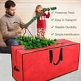 thumbnail image 4 of Ywuzuh Christmas Tree Storage Bag Fits Up to 7.5 Ft. Tall Disassembled Tree I 48"x15"x20" Holiday Tree Storage Case Protective Zippered Artificial Xmas Tree Bag, 4 of 8