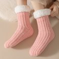 thumbnail image 5 of Voska Women's Warm Fleece Lined Floor Socks Sherpa Thick Snow Socks Cozy Sleeping Socks Home Winter Gift for Women Girls Light pink One Size, 5 of 5