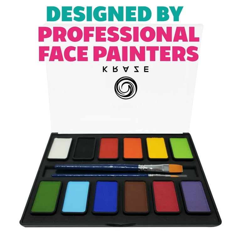 Face Paint Palette Makeup Kit Professional with 12 Water based
