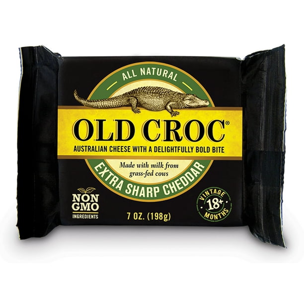 Old Croc Australian Cheese Extra Sharp Cheddar, 7 oz.