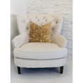 thumbnail image 2 of Plutus 20" x 20" Golden Cosmo Textured Luxury Throw Pillow in Gold and Beige, 2 of 3