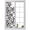 White, variant on Window Privacy Film Abstract Boho Stained Glass Window Film Decorative Sun Block Window Cover Middle Century Rustic Black White Texture Window Clings Static Adhesive Sticker for Bathroom 23.6"x59"